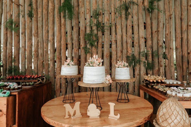 Bamboo Tiered Cake Stand